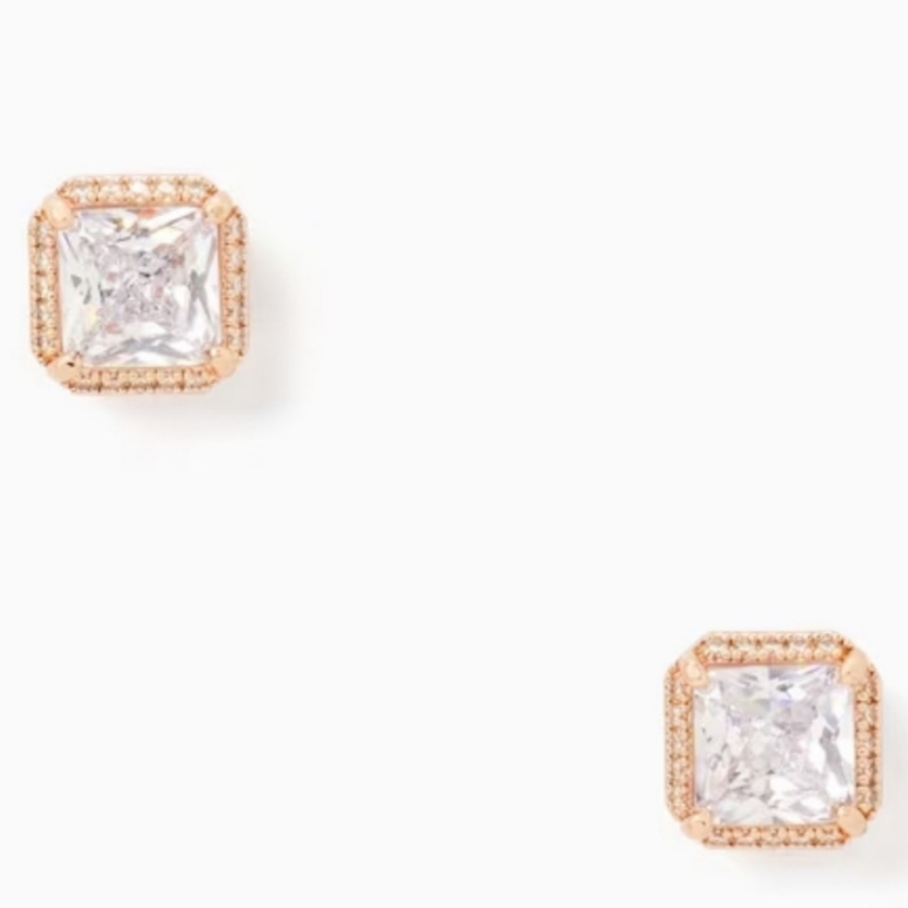 Kate Spade Rose Gold Crysyal Studs